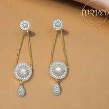 Designer Brass Diamond Drop Earring